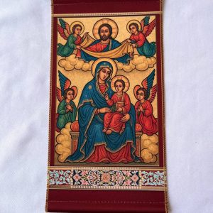 Fabric Scroll Icon of Saint Mary