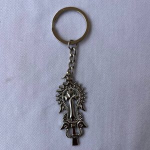 Metal Hand Cross Keychain
