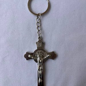 Crucifix Metal Keychain