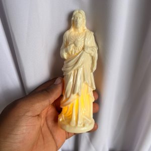 illuminated figurine of jesus christ